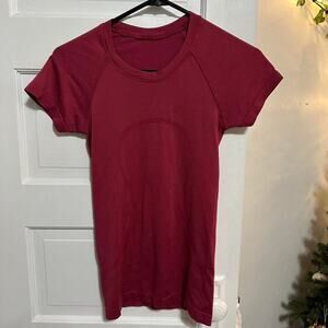 Lululemon dark pink swiftly tee